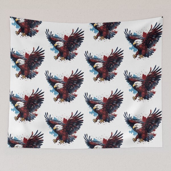 Item preview, colorful eagle, watercolor eagle, eagle flying designed and sold by GreyStanzione1.