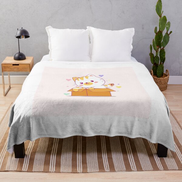 Item preview, Cute Cat Playing with Box Cartoon designed and sold by hjian8219.