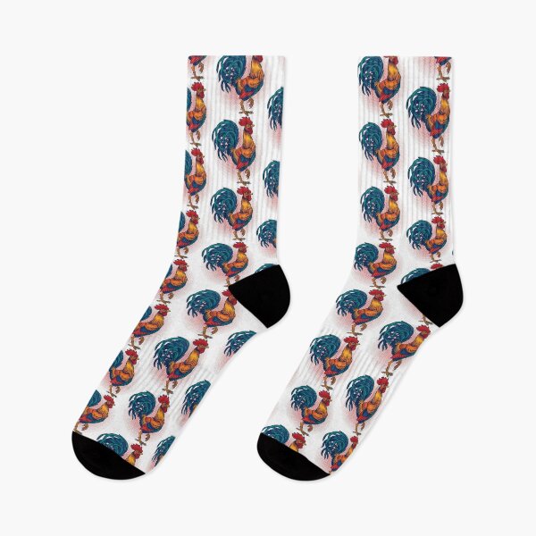 Item preview, colorful rooster, watercolor rooster, colorful chicken designed and sold by GreyStanzione1.