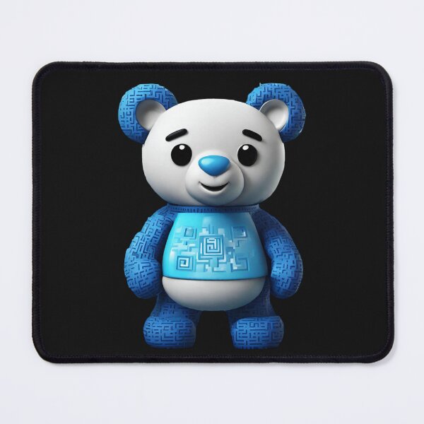 Item preview, teddy blue bear lover designed and sold by Touchdao.