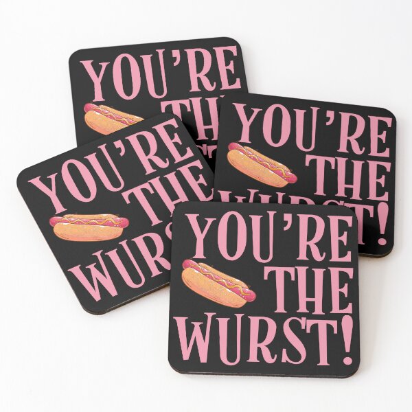Item preview, You're the Wurst! Funny Hot Dog designed and sold by kcaandwu.