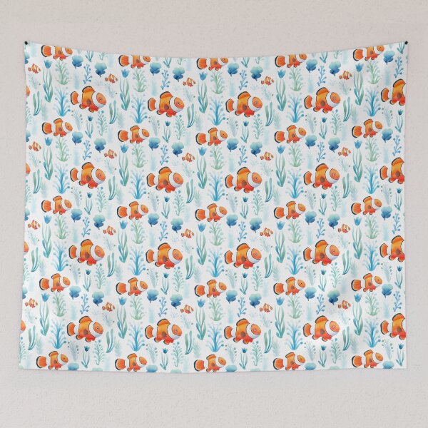 Aperçu de l'œuvre Cheerful Clownfish Symphony créée et vendue par qoodesignstudio.