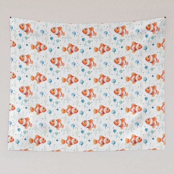 Aperçu de l'œuvre Enchanting Clownfish Haven créée et vendue par qoodesignstudio.