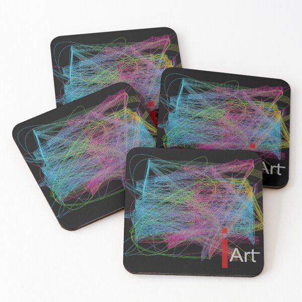 Item preview, i art Dark abstract background with a glowing abstract waves mix line full color designed and sold by wudtipun.