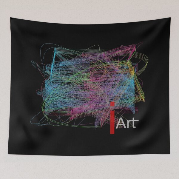 Item preview, i art Dark abstract background with a glowing abstract waves mix line full color designed and sold by wudtipun.