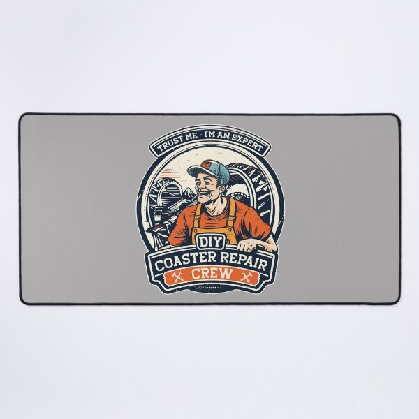 Item preview, DIY Coaster Repair Crew, funny roller coaster enthusiast design designed and sold by emmjott.