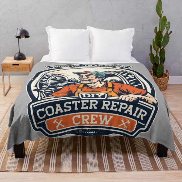 Item preview, DIY Coaster Repair Crew, funny roller coaster enthusiast design designed and sold by emmjott.