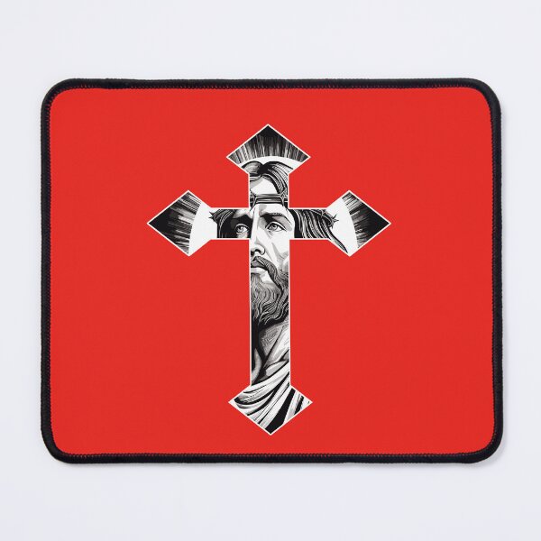 Item preview, Jesus Cross Black/White fused (1) designed and sold by Seelenretter.