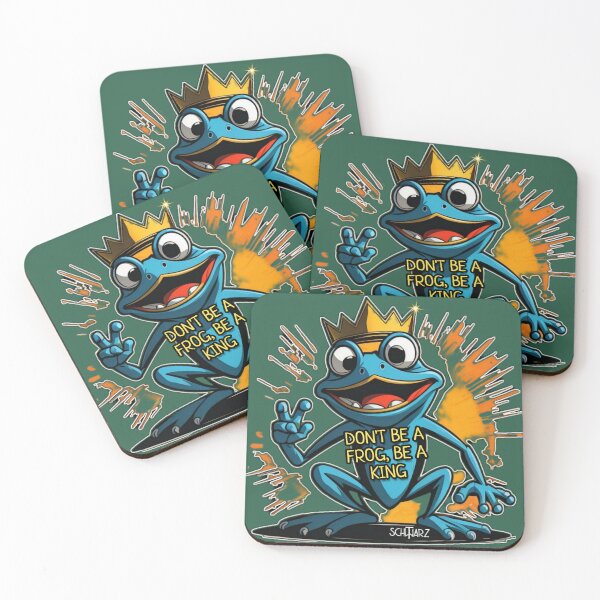 Item preview, Frog "Don't be a frog, be a king" designed and sold by TheBear25.