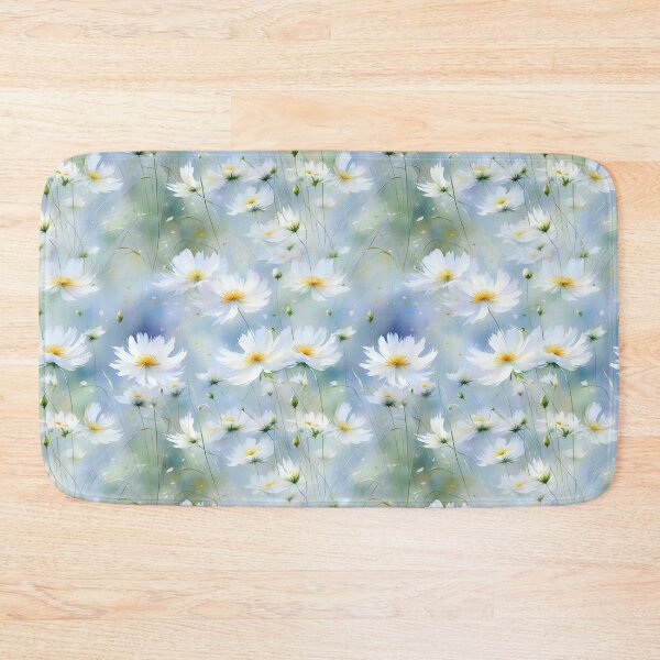 Item preview, white cosmea  flowers, watercolor designed and sold by Mike Kiev art.