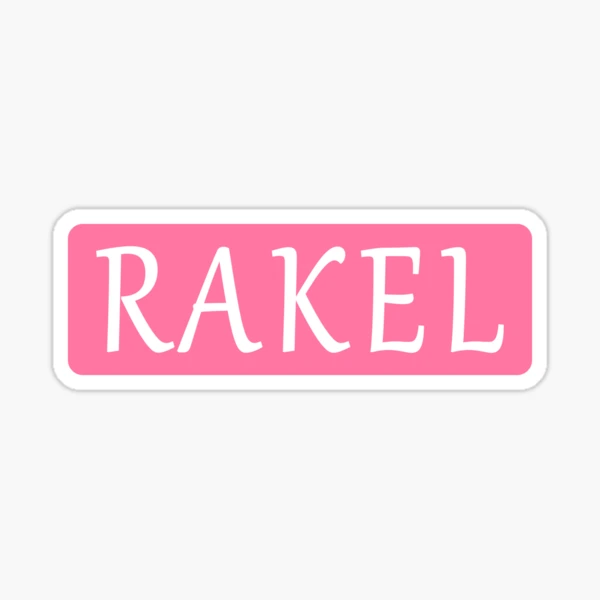 Rakel Name Sticker for Sale by jeallan