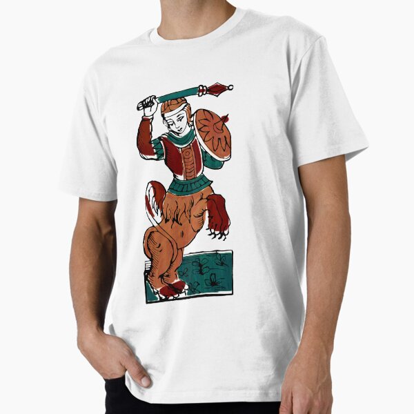 Cavalier de Bâtons tarot Minchiate T-shirt premium