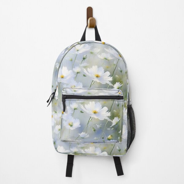 Item preview, white cosmea flowers, watercolor 3 designed and sold by Mike Kiev art.