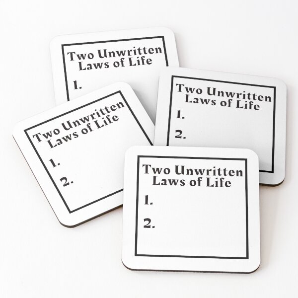 Item preview, Unwritten Laws designed and sold by SICK-Store.
