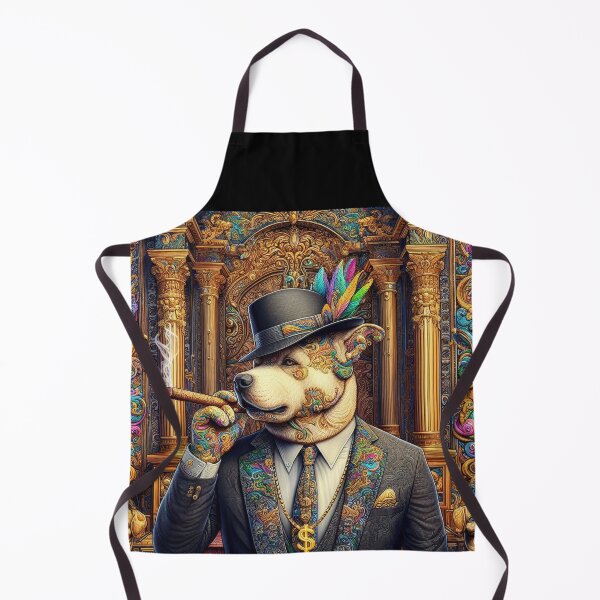 Item preview, Artsy High Class Suit Wearing Dog Smoking Cigar designed and sold by WooshiArt.