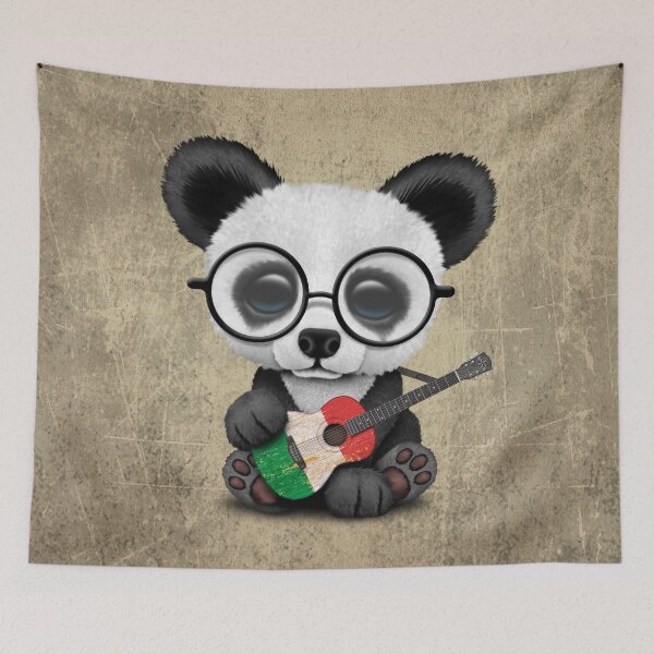 Item preview, Baby Panda Playing Italian Flag Guitar designed and sold by JeffBartels.