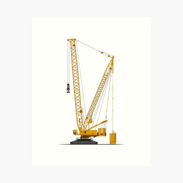 Crawler Crane 28 Art Print