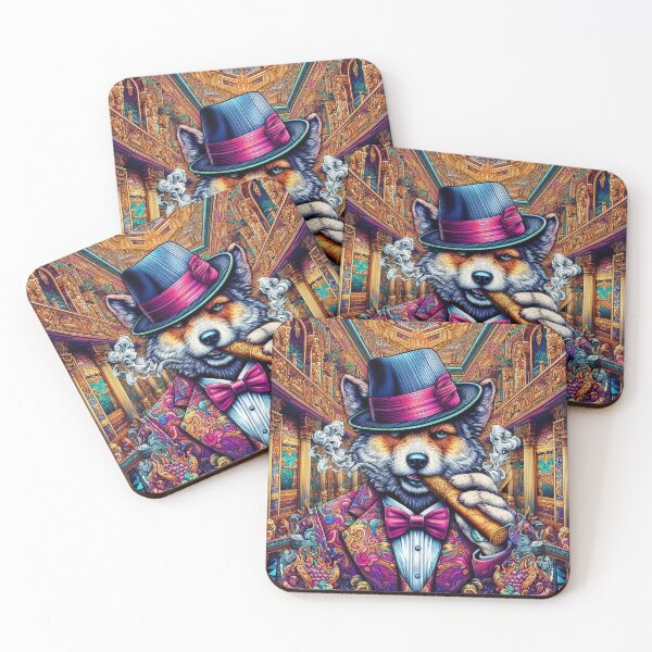 Item preview, Artsy High Class Suit Wearing Dog Smoking Cigar designed and sold by WooshiArt.