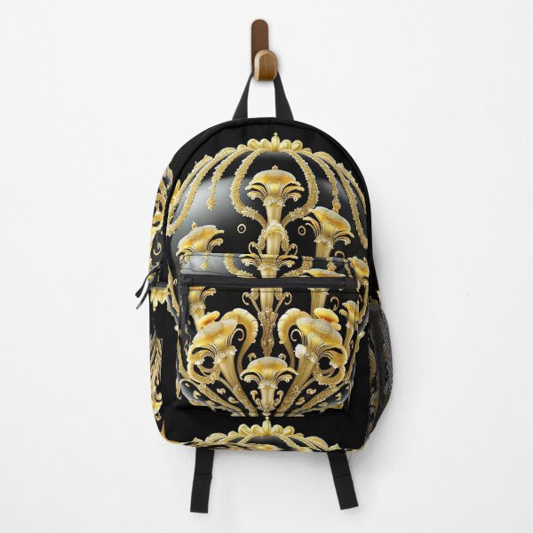 Item preview, Golden Mushrooms Decorated on Black Globe Art designed and sold by artelligens.