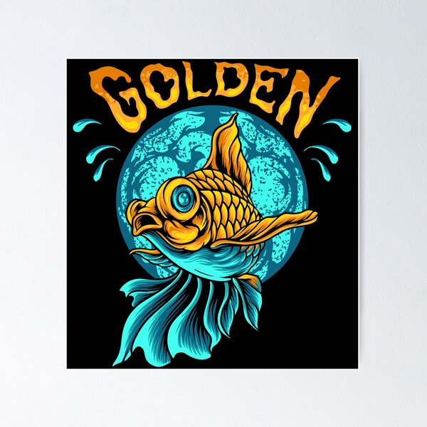 Golden fish in water, golden fish, animal Poster for Sale by LarryGART