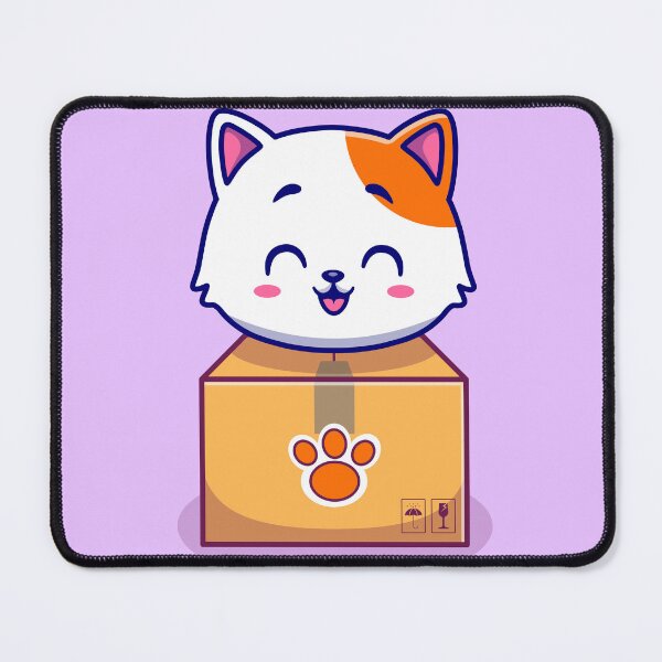 Item preview, Cute Cat in Box Cartoon Vector Icon designed and sold by hjian8219.