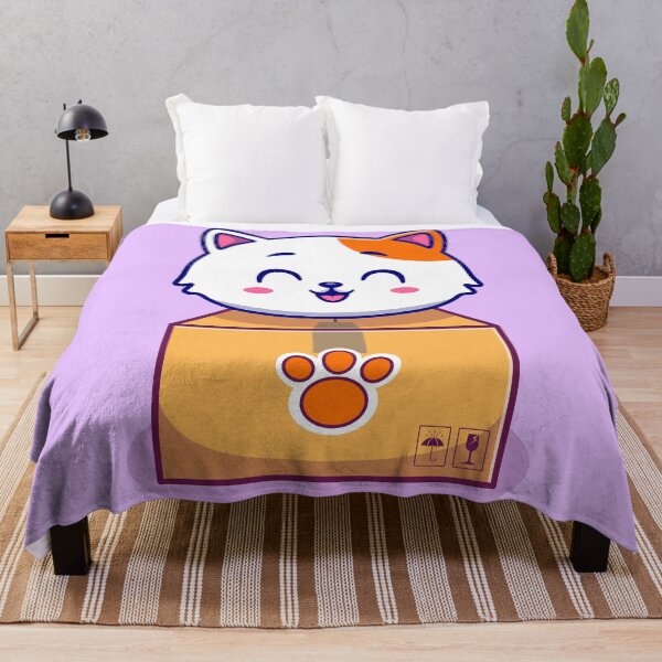 Item preview, Cute Cat in Box Cartoon Vector Icon designed and sold by hjian8219.