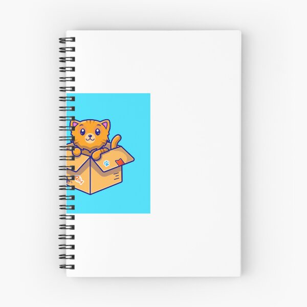 Item preview,  Cute Cat in Box Cartoon Vector Icon designed and sold by hjian8219.