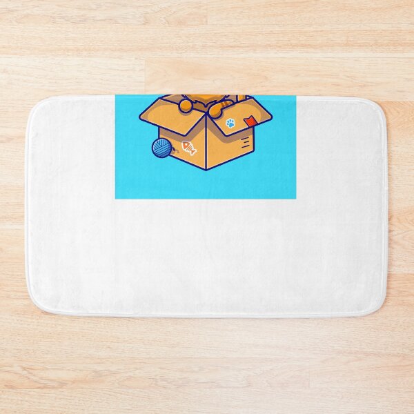 Item preview,  Cute Cat in Box Cartoon Vector Icon designed and sold by hjian8219.