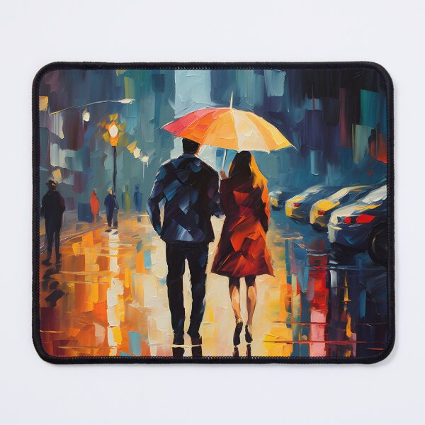 Item preview, Couple in the rain designed and sold by OopsBubble.
