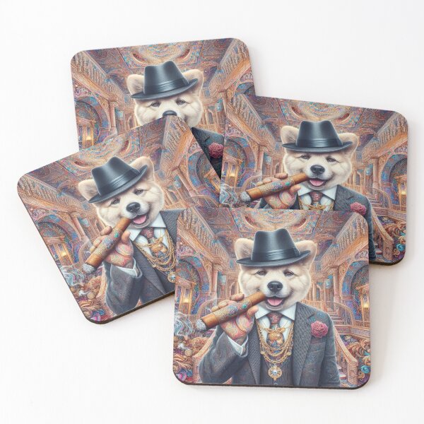 Item preview, Artsy High Class Suit Wearing Dog Smoking Cigar designed and sold by WooshiArt.