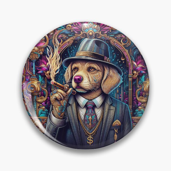 Item preview, Artsy High Class Suit Wearing Dog Smoking Cigar designed and sold by WooshiArt.