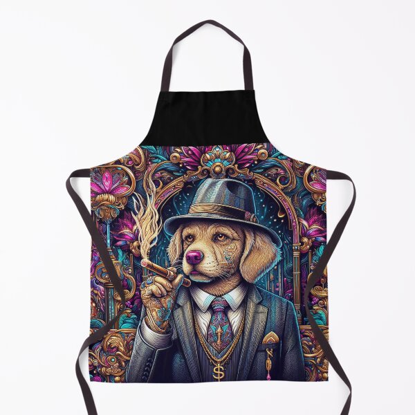 Item preview, Artsy High Class Suit Wearing Dog Smoking Cigar designed and sold by WooshiArt.