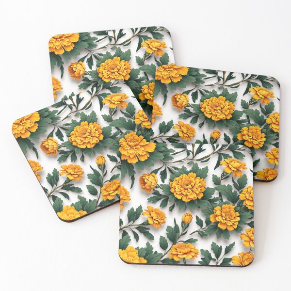 Item preview, Marigold Flowers on White  designed and sold by GraphicsClub.