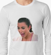 Kim Kardashian Cry Gesicht Langarmshirt