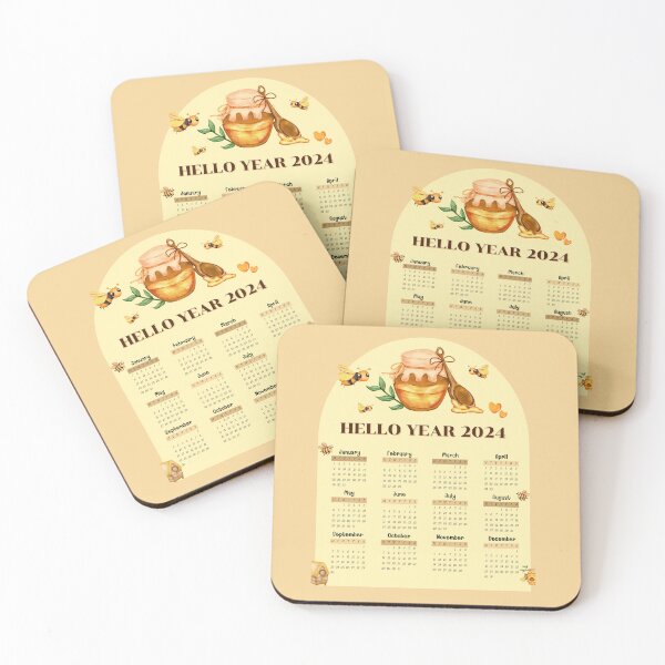 Item preview, Hello Year 2024 Calendar designed and sold by Samilddee.
