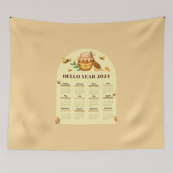 Item preview, Hola Calendario Año 2024 designed and sold by Samilddee.