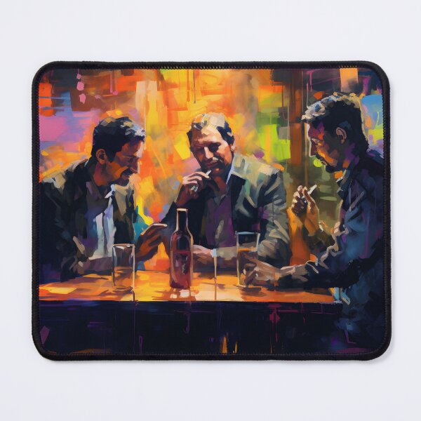 Item preview, Men in bar designed and sold by OopsBubble.