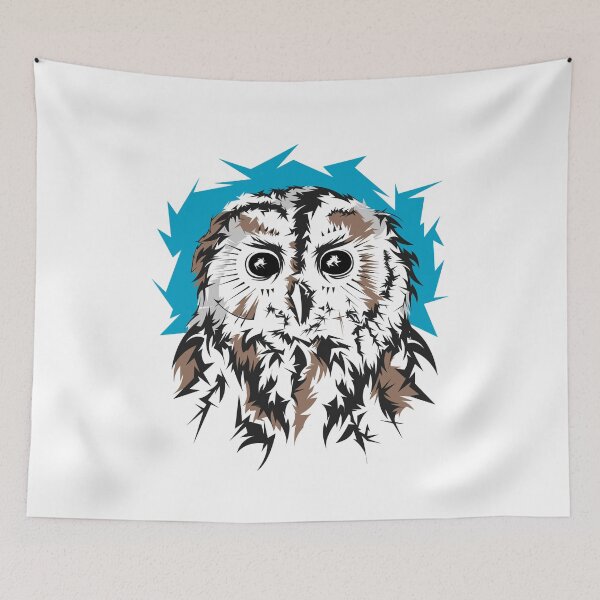 Item preview, Colors Sky Owl Bird Symbol Animals Illustration Graphic View Art designed and sold by AndreMi.