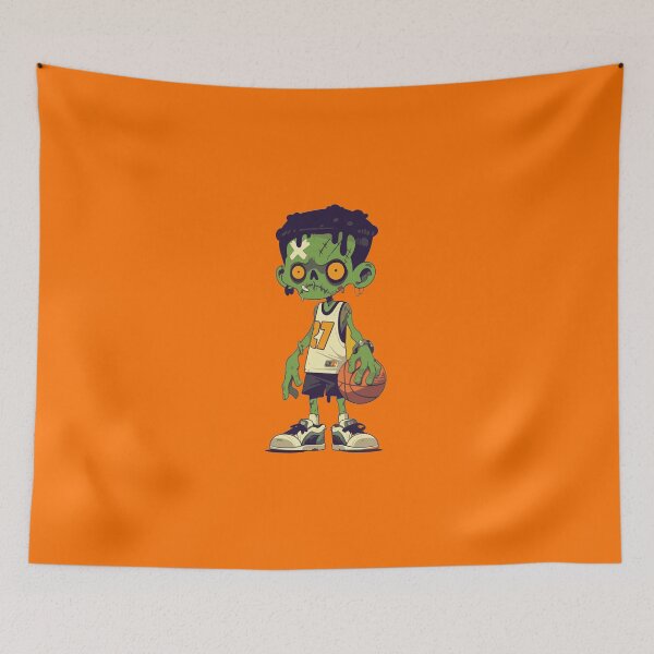 Item preview, Cute Zombie Character Playing Basketball designed and sold by GiovanniCancemi.