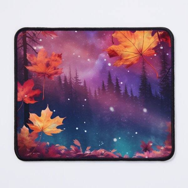Item preview, Fall Autumn Northern Light Aurora Borealis Maple Leaf Tree designed and sold by NLTees.