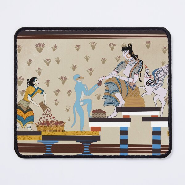 Item preview, Akrotiri Fresco - Goddess Receiving Gifts designed and sold by SunnyByTheBay.