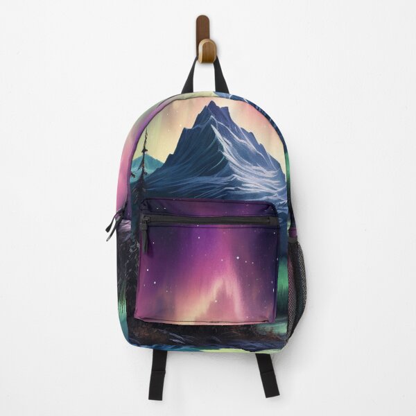 Item preview, Northern Light Aurora Borealis Scenery Mountains Rivers Trees designed and sold by NLTees.