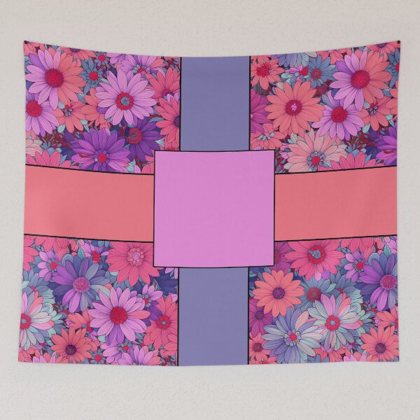 Item preview, Maximalist Flowers Pastel Floral Art Color Blocks Style 1 of 2 - Colors 4 of 4 designed and sold by Beachy.