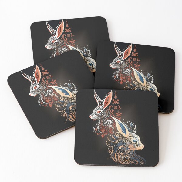Item preview, Nordic Bunnies - Red & Blue designed and sold by MyBunnyverse.