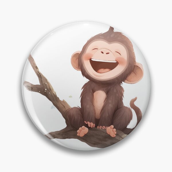 Artikelvorschau, Cute Smiling Chimpanzee entworfen und verkauft von whimsizoo.