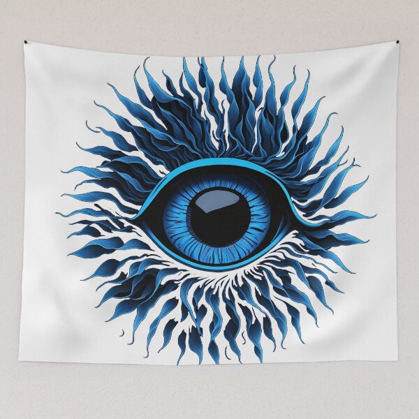 Item preview, Evil eye, the Greek eye designed and sold by BearsAndSkulls.