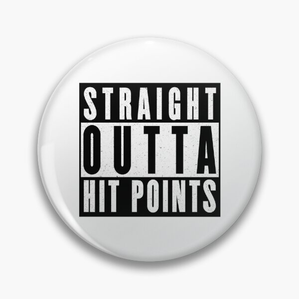 Item preview, Funny Straight Outta Hit Points Gamer Design designed and sold by jmtees6.