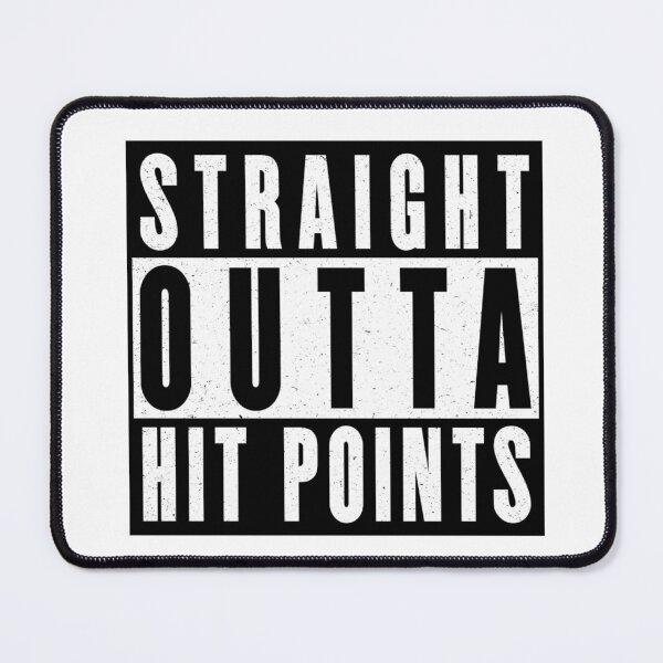 Item preview, Funny Straight Outta Hit Points Gamer Design designed and sold by jmtees6.