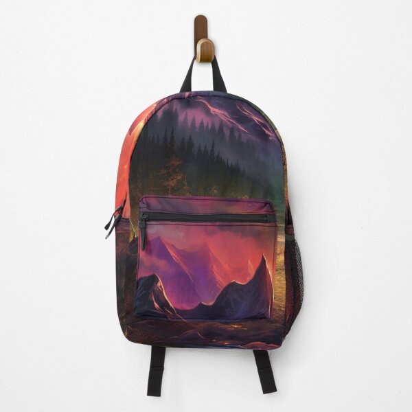 Item preview, Northern Light Aurora Borealis Scenery Mountains Rivers Trees designed and sold by NLTees.
