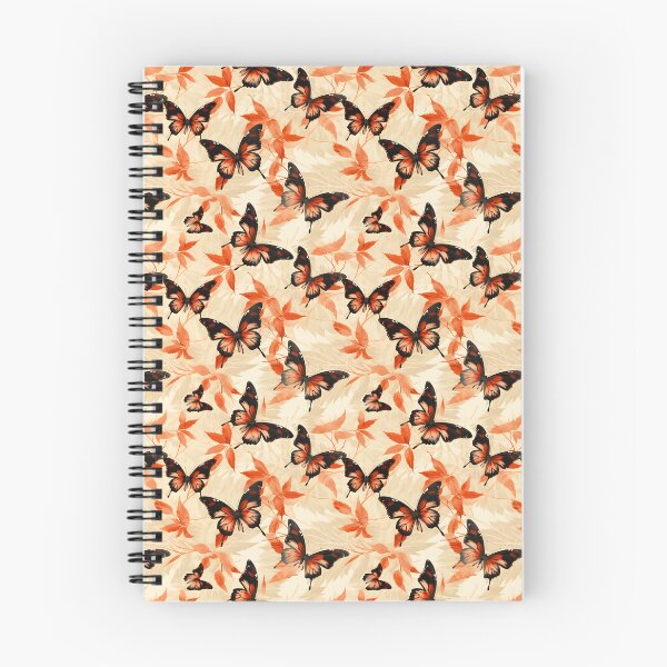 Item preview, Peach and Burnt Orange Butterfly Composite Overlay Pattern #3 designed and sold by ARTficiallyAnon.